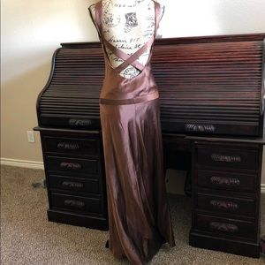 Satin cocktail dress